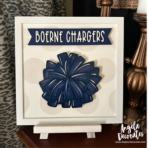 MINI {for tabletop frame} Boerne Chargers Banner