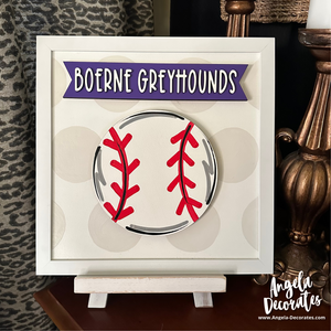 MINI {for tabletop frame} Boerne Greyhounds Banner