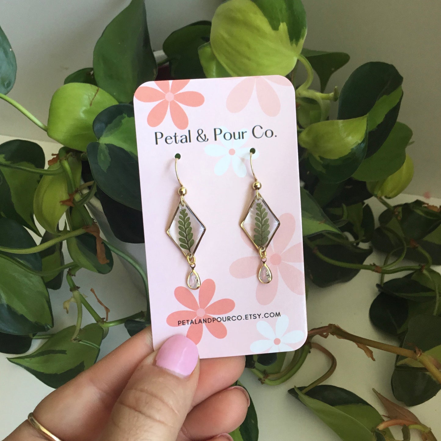 Real Fern Earring