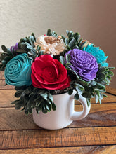 Sola wood flowers in small Cup