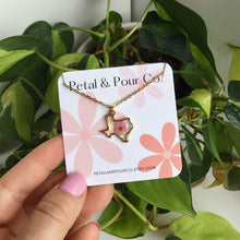 Real Flower Texas Necklace (Gold)