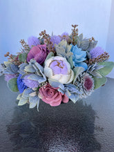 Large hand painted Sola Wood flowers in reclaimed bowl