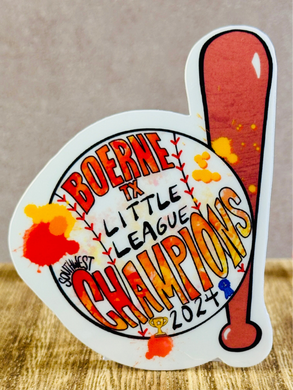 Stickers - Boerne TX Little League SW Champions