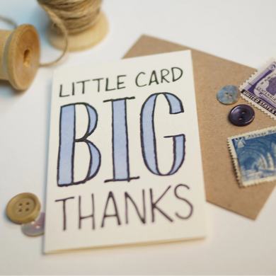 Mini Cards- Little card, big thanks