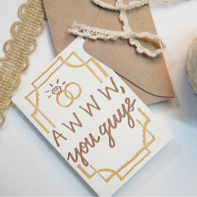 Mini Cards- Awww, you guys