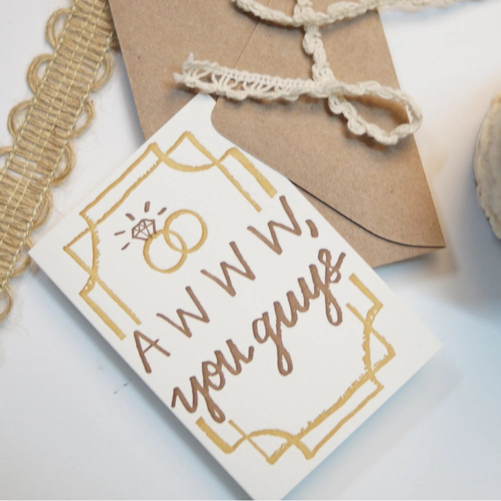 Mini Cards- Awww, you guys