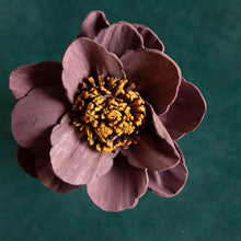 Ball point pens with hand painted sola wood flower