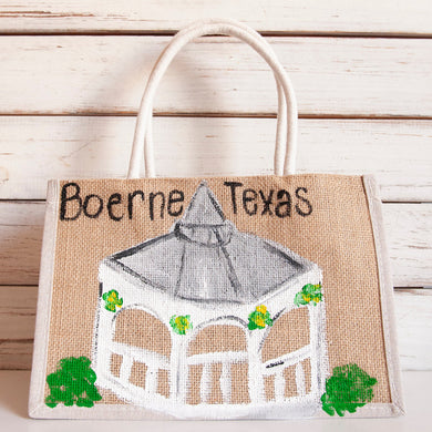 Hand painted Boerne Gazebo bag