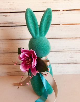 Pink and teal Easter bunnies