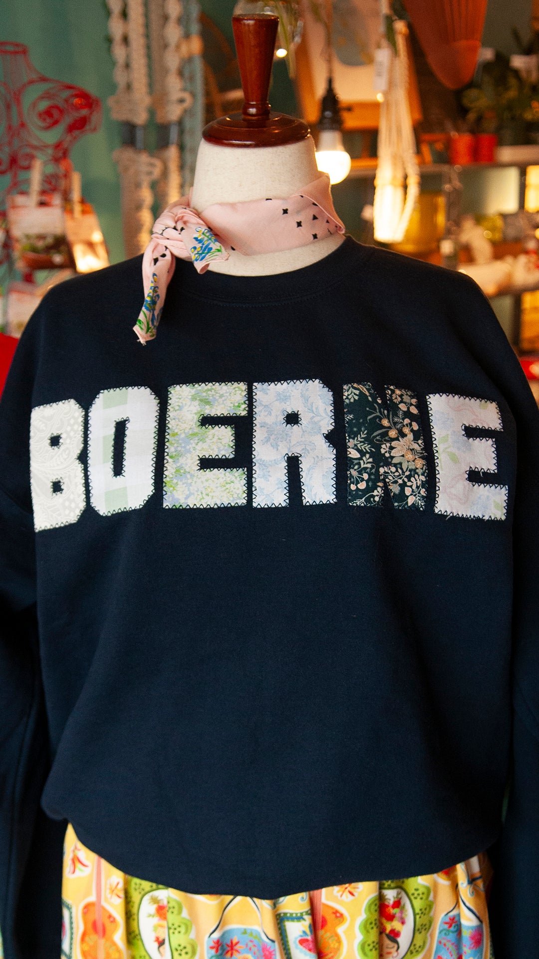 BOERNE patchwork sweatshirts
