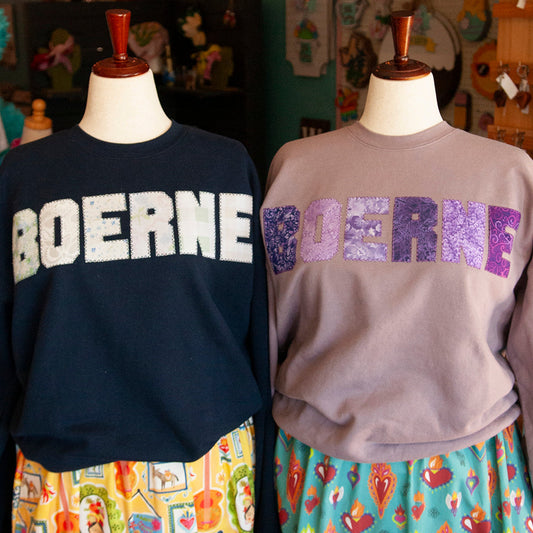 BOERNE patchwork sweatshirts