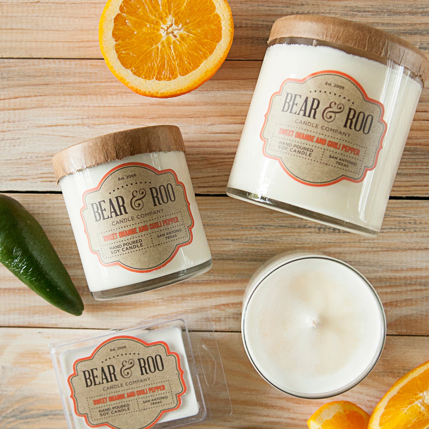 Sweet Orange & Chili Pepper Candles & Wax Melts