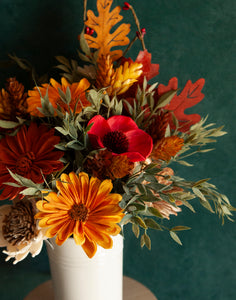 Fall Sola Wood Flower arrangement