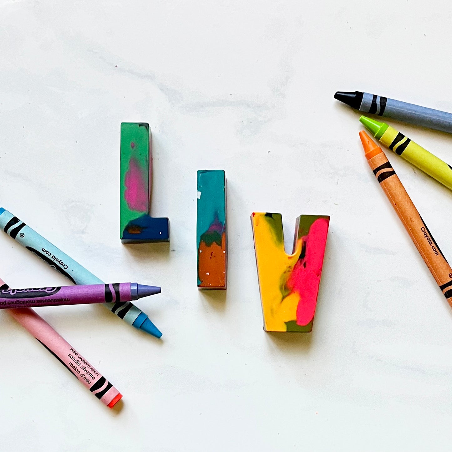 Letter Crayons