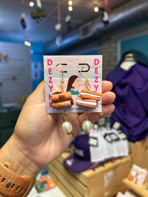 Earrings- Stacked Fall books