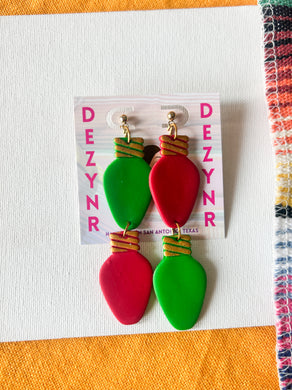 Red and Green Christmas lights