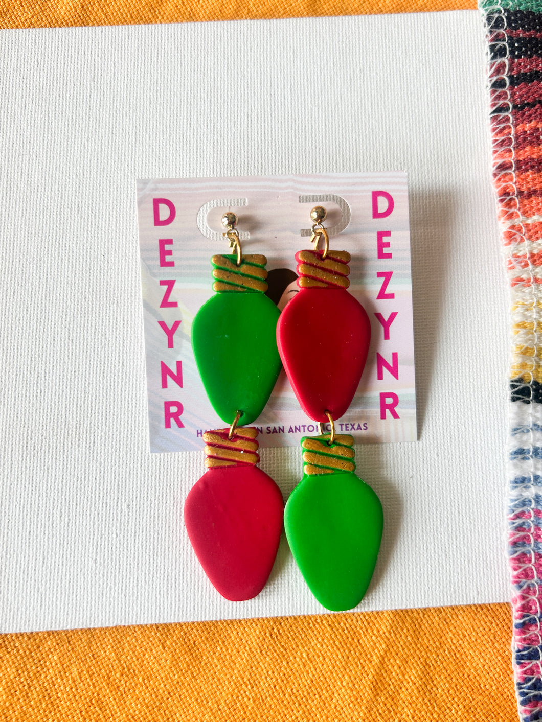 Red and Green Christmas lights