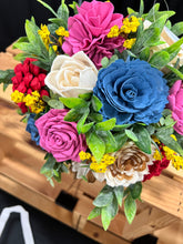 Large Sola Wood Flower arrangement in woven basket