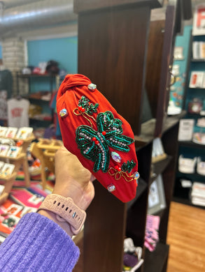 Red Christmas headband