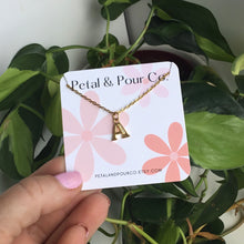Initial Charm Necklace (Gold)