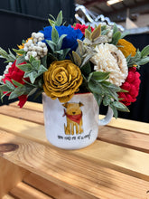 Sola Wood Flower arrangement in a dog mug