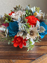 Sola wood florals in white “crock”