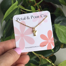 Initial Charm Necklace (Gold)