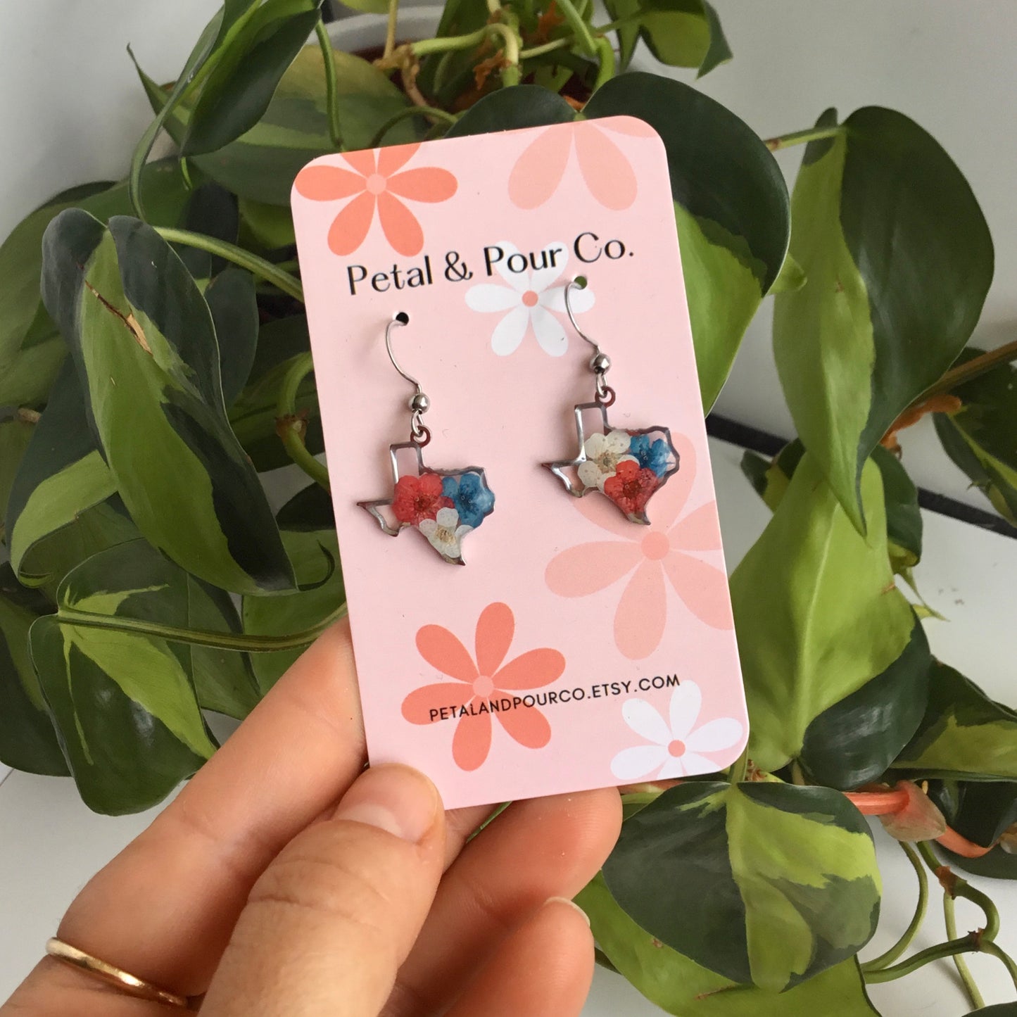 Patriotic Texas Earrings