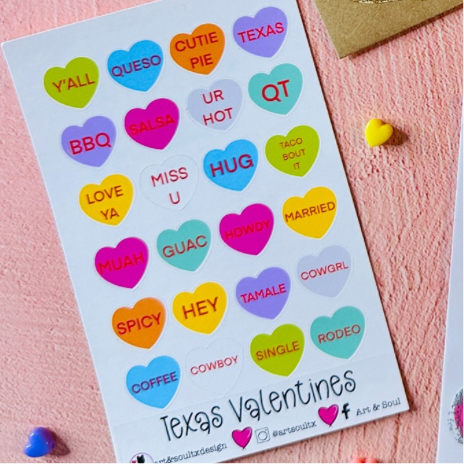 Planner Stickers - Tex-Mex Valentine