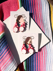 Earrings- Valentines gnome