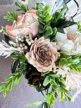 Sola Wood Floral Arrangement in Pink cup with bows