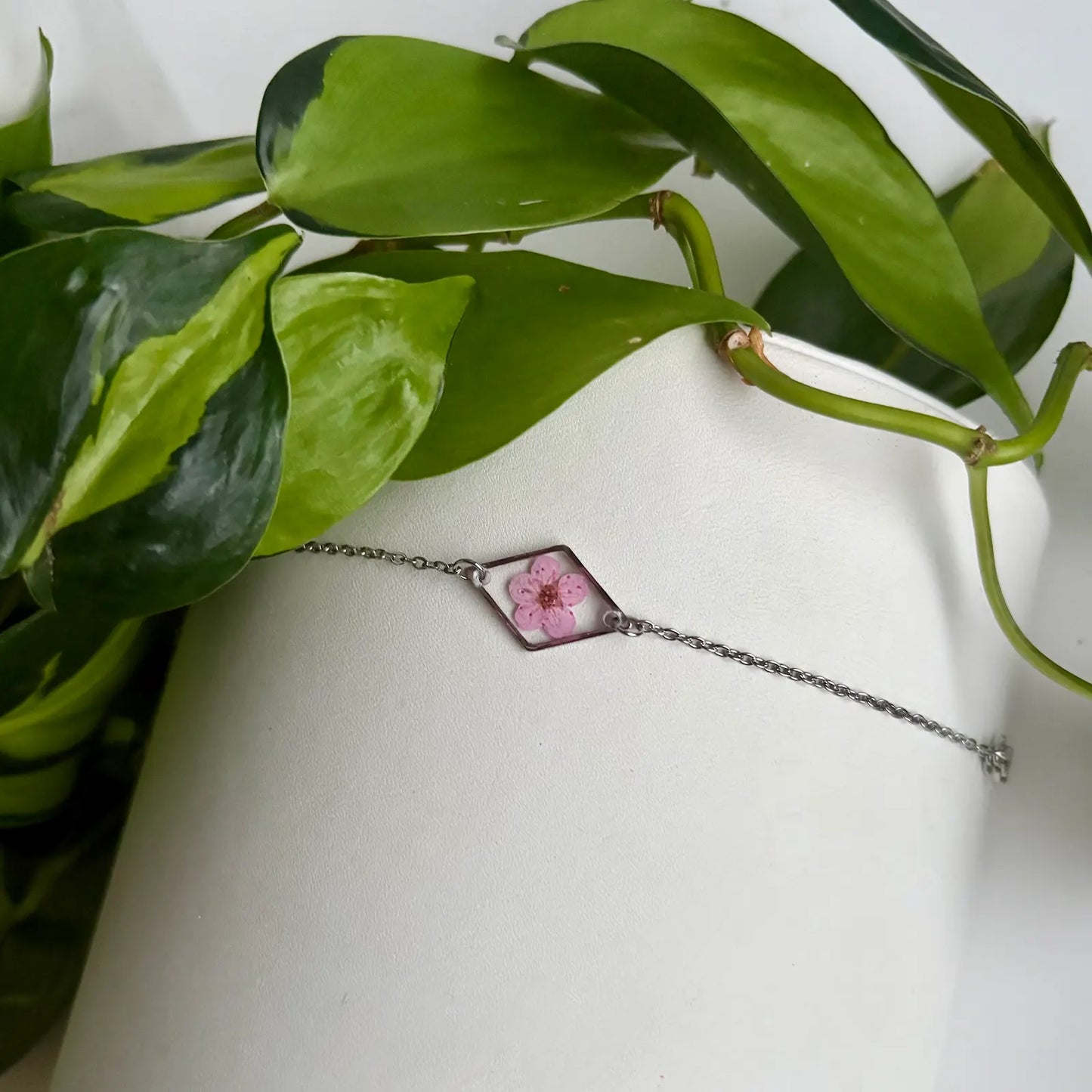 Real Flower Diamond Bracelet