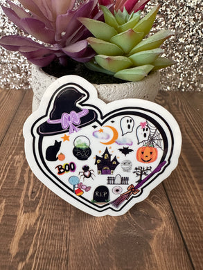 Stickers- Spooky Halloween Heart