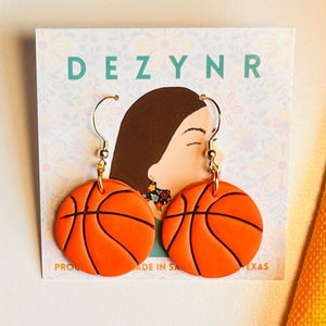 Earrings- Basketballs