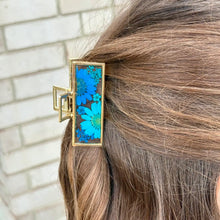 Real Flower Gold Claw Clip