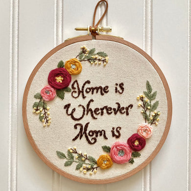 Embroidery hoop for Mom
