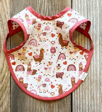 Bib Apron- Valentine Llamas- 2 sizes