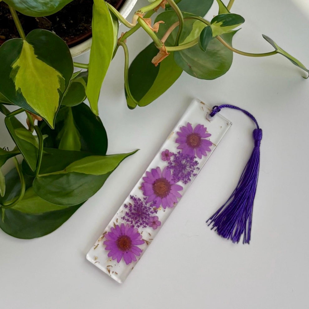 Real Flower Bookmark