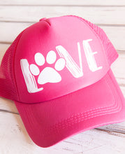 Adult Hats- Love with Paw Print