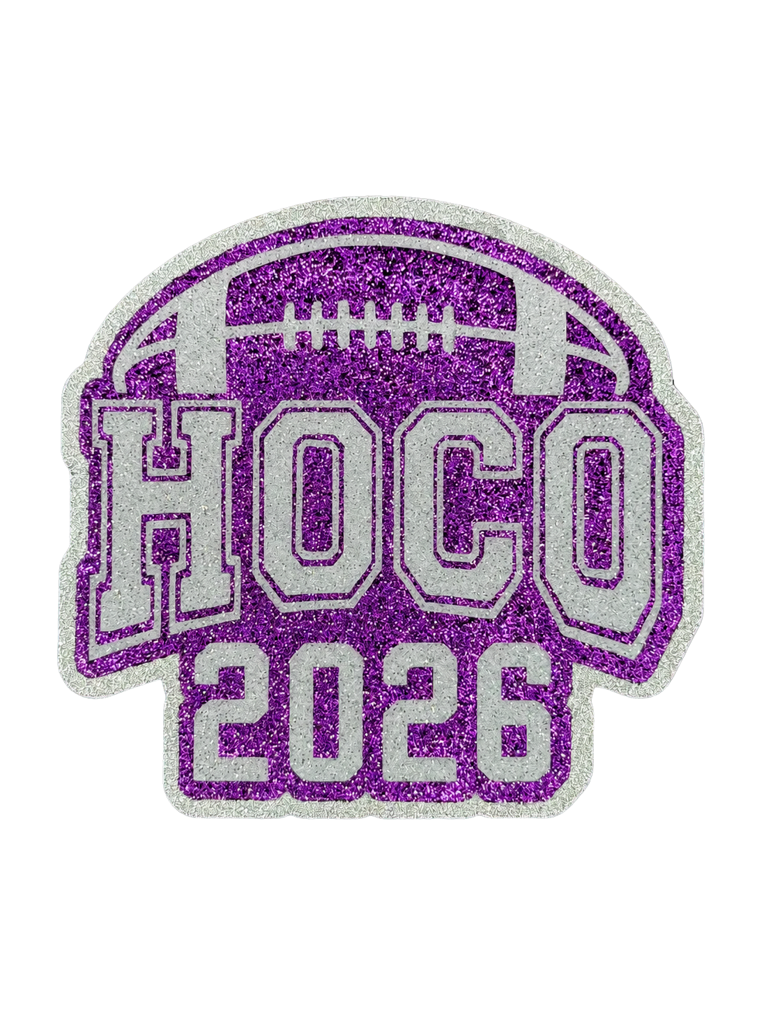 Large Cutout For Homecoming Mum -Purple HOCO 2026 Football
