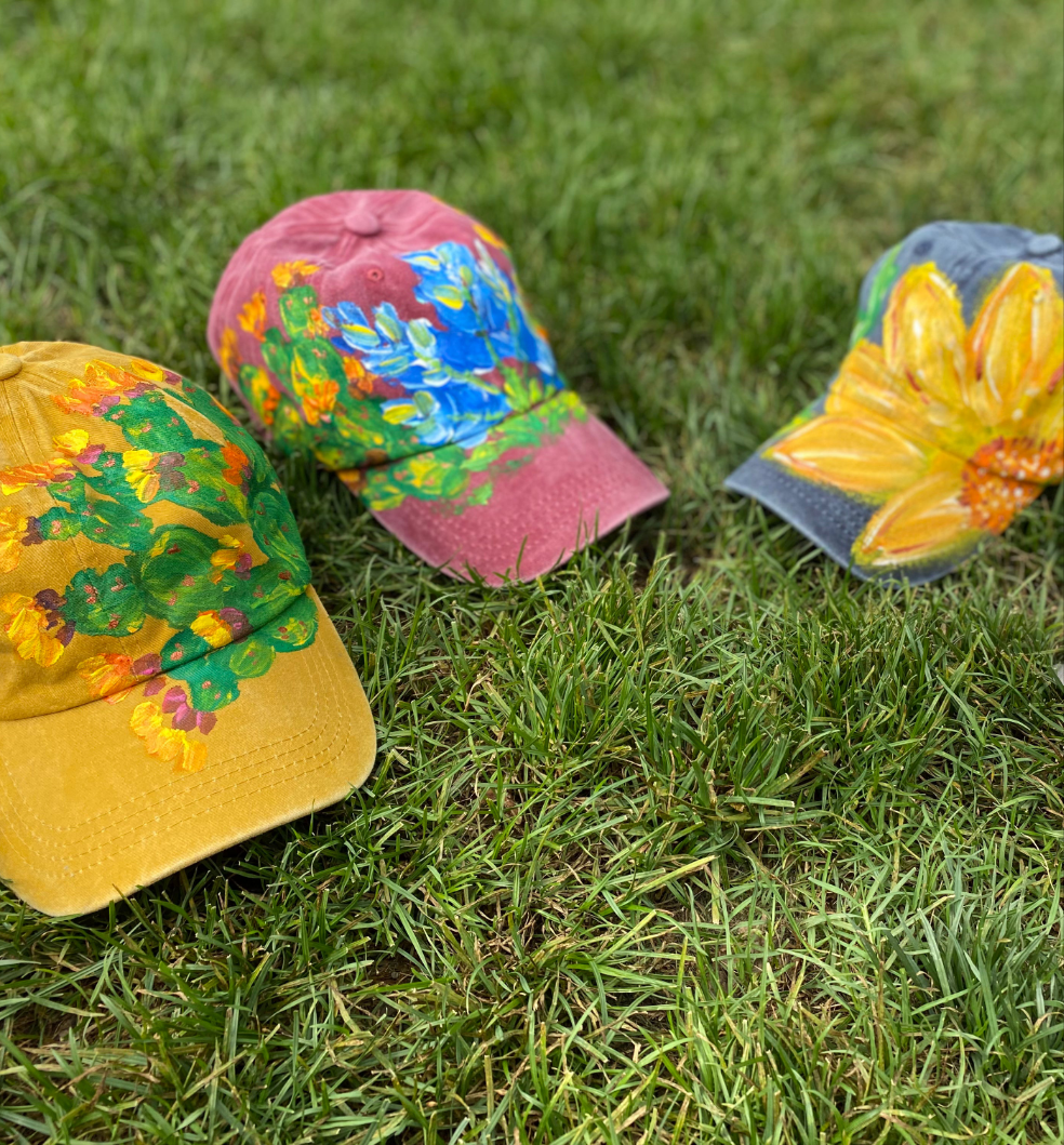 Caps- wildflowers and cacti