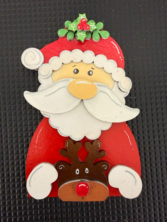 Santa and reindeer