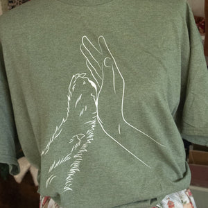 Adult T-Shirts- Paw High Five