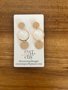 Earrings- Metal and Clay