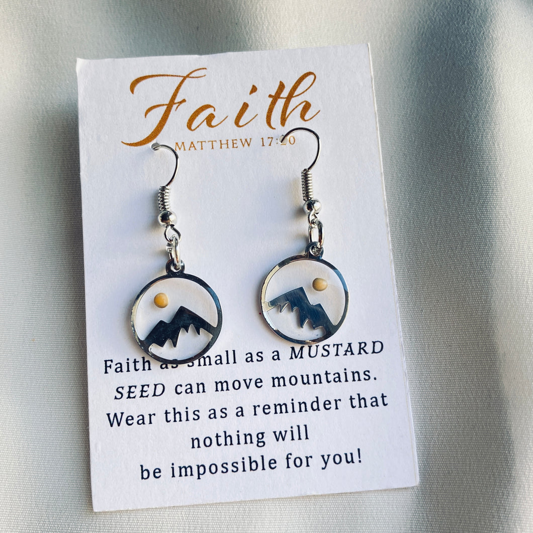 FAITH CAN MOVE MOUNTAINS Collection- Earrings & Necklaces