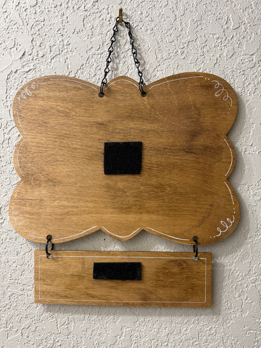 2 piece door hanger