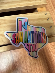 San Antonio Love Waterproof Sticker
