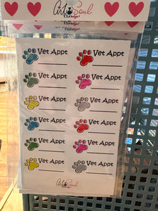 Vet Appointment Planner Stickers