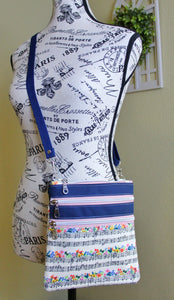 Zippy Crossbody - Rifle Paper Co Music Notes