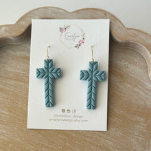 Chevron Cross Earrings
